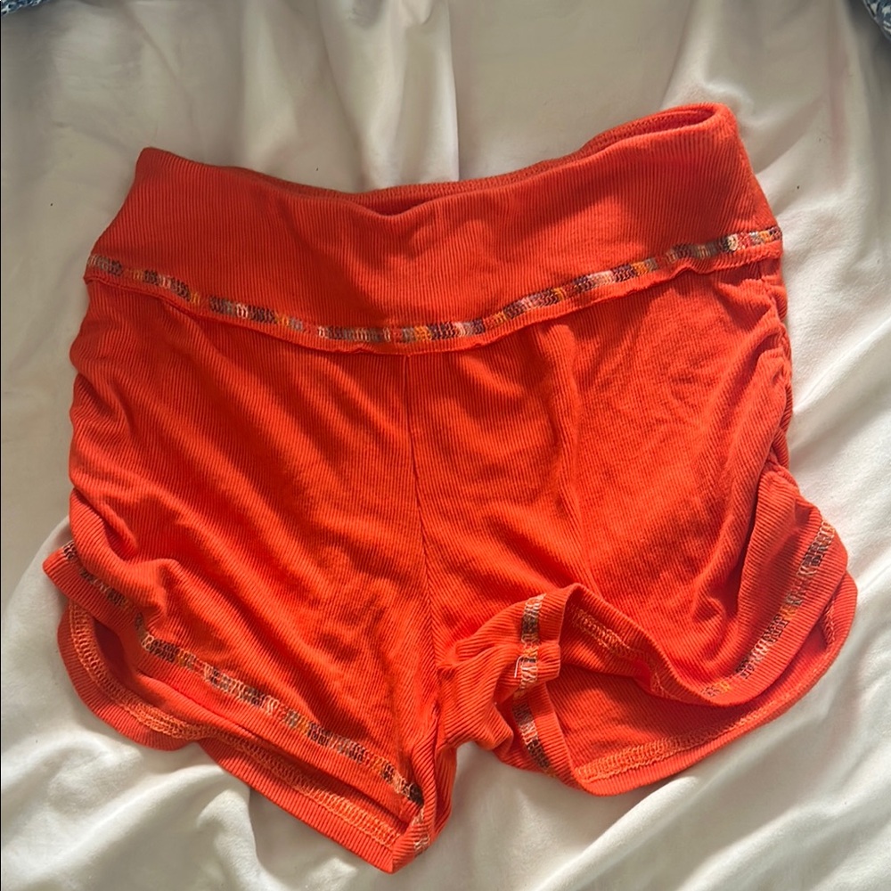 orange micro shorts